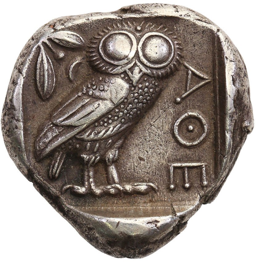 Grecja. Attica - Ateny. AR – tetradrachma 454-404 pne NGC VF
